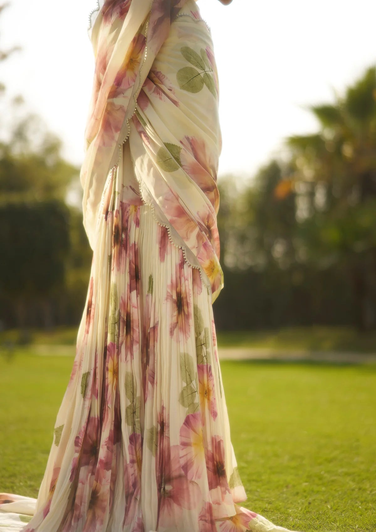 Suhani Ivory Saree Set