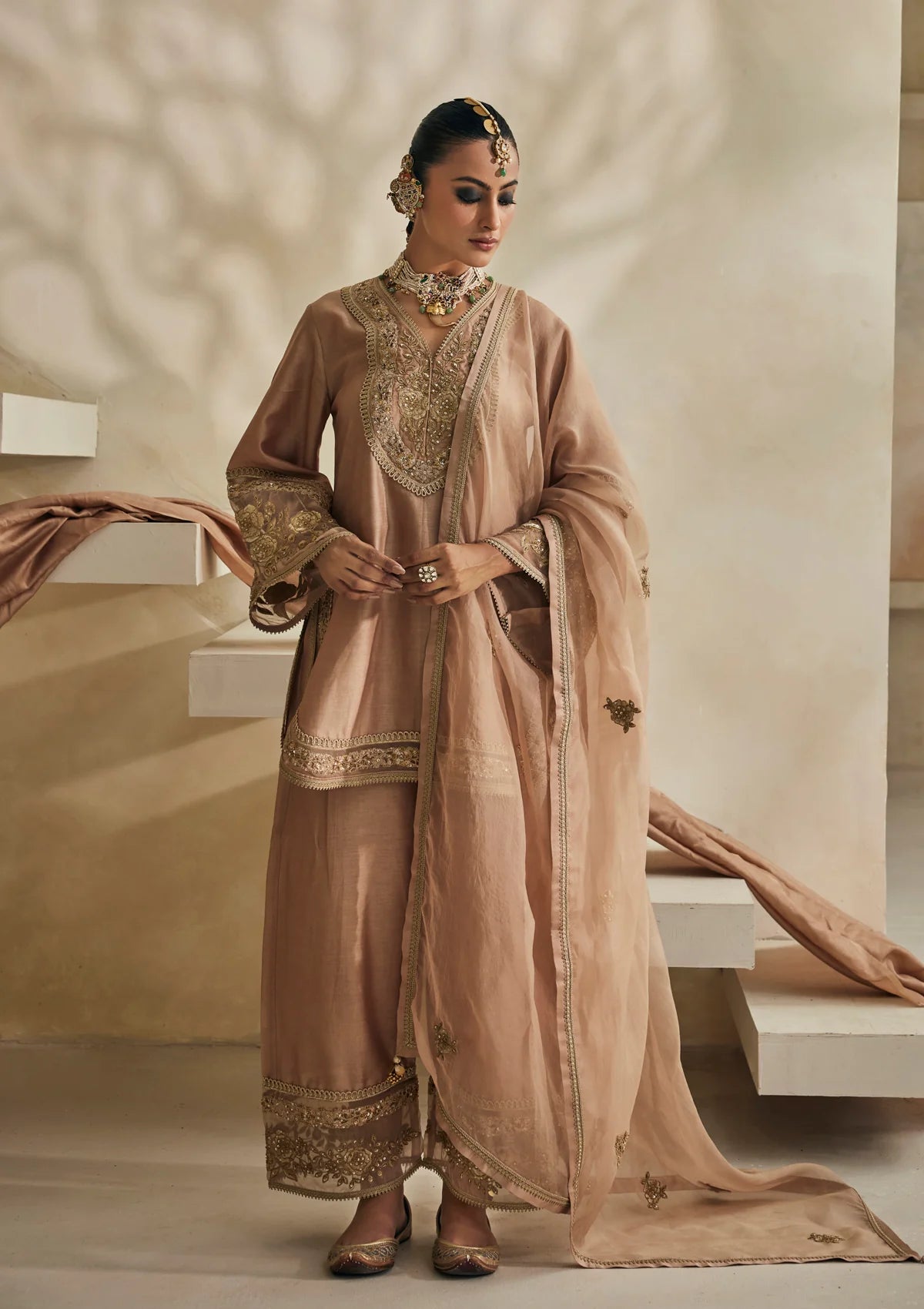 Sand Jodhpur Kurta Set