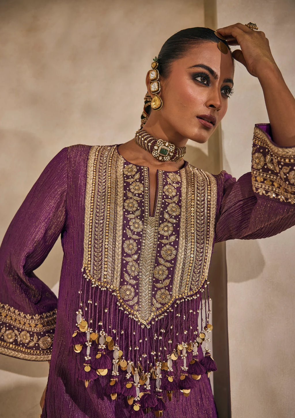 Amethyst Gulmarg Pheran Kurta Set